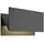 LUCANDE Außenwandleuchte Aluminium 10,9 cm x 27 cm x 15,4 cm spritzwassergeschützt schwarz