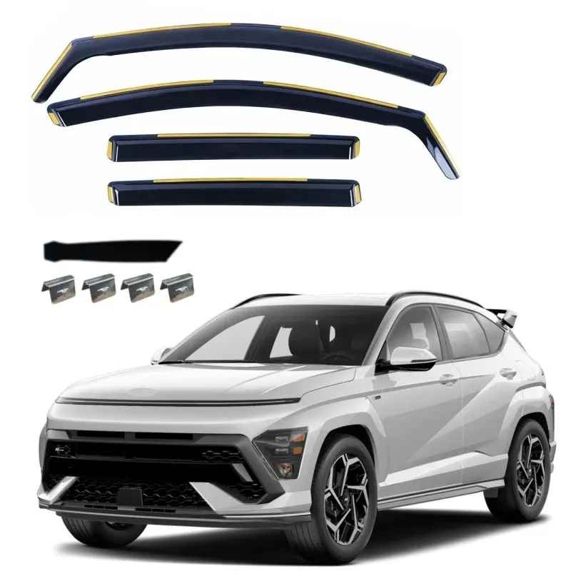 4-teiliges Windabweiser-Set für HYUNDAI KONA II (Baujahr 2023) +