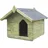 vidaXL Hundehütte mit Dach 75 x 78 x 65 cm Holz Grün