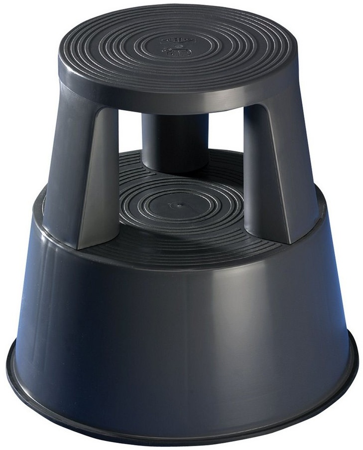 Produktbild WEDO Tritthocker, Rollhocker Step Kunststoff grau