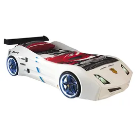 aea Kinderbett Rennwagen 135 x 62 x 235 cm Holz weiß