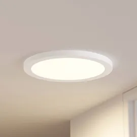 PRIOS Aureka 1 flammig rund weiß Aluminium