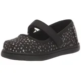 TOMS Mary Jane Schuh, Black Foil Dot Microfiber, 25 EU