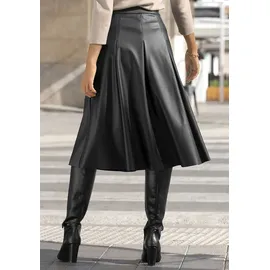 LASCANA Faltenrock Damen Schwarz 42
