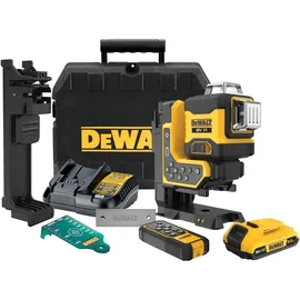 DeWalt Kreuzlinienlaser DCLE34035D1 mit Fernbedienung, 18 V, Reichweite 100 m, 1x Akku 2,0 Ah, Ladegerät