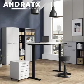 bümö Schreibtisch Andratx Eiche / Schwarz
