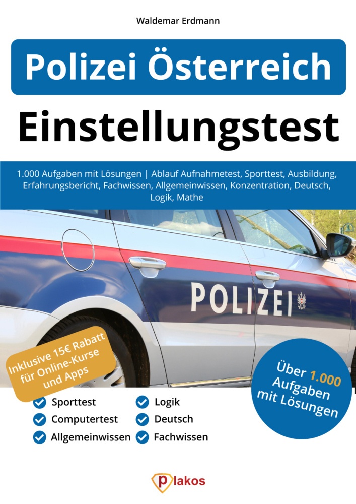 Einstellungstest Polizei Österreich - Waldemar Erdmann  Gebunden
