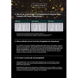 Lumineo Led-Lichterkette Cluster, Warm White (Größe: 1512Leds), 1512LEDs