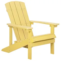 Beliani Muskoka Gartenstuhl 60 x 80 x 100 cm gelb