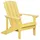 Beliani Muskoka Gartenstuhl 60 x 80 x 100 cm gelb