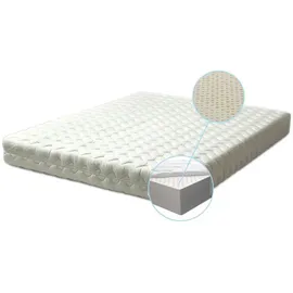 letti moderni Matratze Lux Latex Weiß 150x200 cm H2 - Höhe 18 cm
