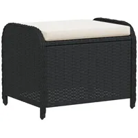 vidaXL Gartenhocker 58 x 46 x 46 cm schwarz 4 St.