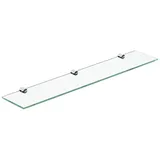 AQUABATOS Wandregal Glasregal Badezimmer aus Sicherheitsglas ESG Wandablage Glasablage Bad, Badablage unter Spiegel Badezimmerregal, 1-tlg 60 cm x 11 cm