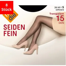 NUR DIE Seidenfein Strumpfhose 8er Pack Schwarz 4XL