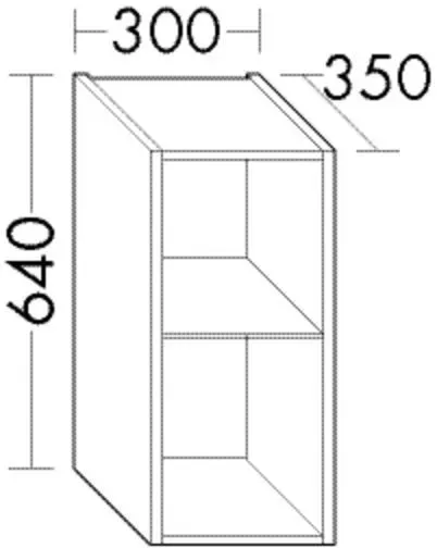 Burgbad Hängeschrank Sys30 PG3 Diago 1000x300x170 Marmor Dekor Naturgrau, OSBS030RF5790 OSBS030RF5790