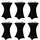 luxuskollektion Stehtischhusse Stretch Schwarz 70 x 110 cm 6er Set