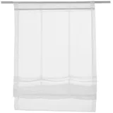 Home4You Raffrollo - Weiß - 80 cm, - Polyester