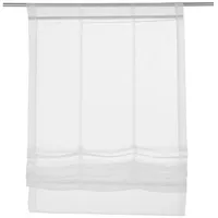 Home4You Raffrollo - Weiß - 80 cm, - Polyester