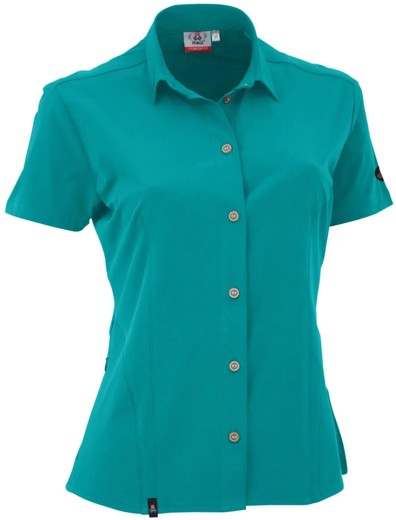 Maul Sport Damen Vilsalpsee II Kurzarmbluse - 36 - grün