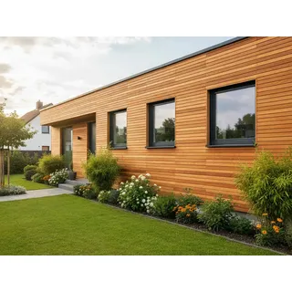 Guyana Teak (Basralocus) Rhombusleisten, 21x60 mm, KD, 15° Schräge, gehobelt, Kanten gerundet