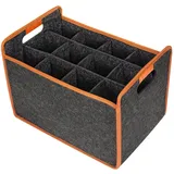 Generisch Flaschenträger 12 Flaschen, Weinträgerbeutel Mit Griff, Wiederverwendbare Tragbare Flaschen Einkaufstaschen, Faltbare Verdickte Filzweine Für Hochzeitsfeiercamping