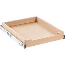 Vevor Ausziehbarer Schrank-Organizer Schrankschublade Regal (432 x 533 x 76 mm) mit sanftem Schließmechanismus, Holz-Schiebeschublade Unter- und Seitenmontage, für Küche Speisekammer Badezimmer