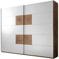 SchlafKONTOR Schwebetürenschrank Capri 270 x 225 x 60 cm Beige