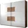 SchlafKONTOR Schwebetürenschrank Capri 270 x 225 x 60 cm Beige