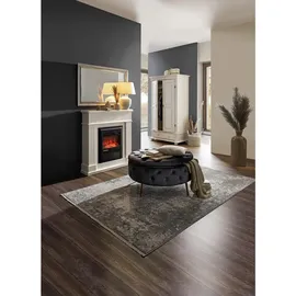 Xora Hocker, Grau, Gold, rund, 90x44x90 cm, Stauraum, Wohnzimmer, Hocker, Sitzhocker