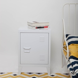 Nachtschrank Inari 2er Set Stahl Weiß