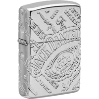 Zippo Benzin-Feuerzeug Armor Case Jack Daniel's poliert, 60006157 unbefüllt
