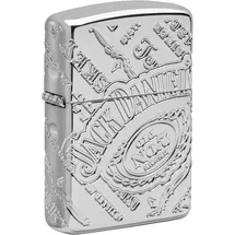 Zippo Benzin-Feuerzeug Armor Case Jack Daniel's poliert, 60006157 unbefüllt