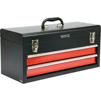 Yato Werkzeugkoffer mit 2 Schubladen rot/schwarz 52,0x25,5x21,8 cm