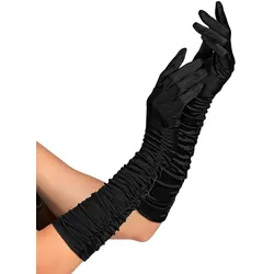 Lange Handschuhe in Schwarz 44cm - OS