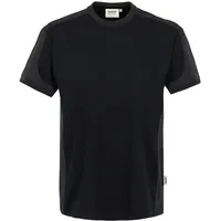 Hakro T-Shirt Contrast Performance, schwarz, Unisex-Größe: 3XL