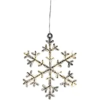 Star Trading Schneeflocke 18 x 16 cm schwarz/klar