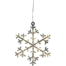 Star Trading Schneeflocke 18 x 16 cm schwarz/klar