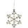 Star Trading Schneeflocke 18 x 16 cm schwarz/klar