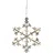 Star Trading Schneeflocke 18 x 16 cm schwarz/klar