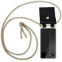 Cadorabo Hülle für Google PIXEL 3A XL Schutzhülle in Braun Handy Kette Silikon Kordel abnehmbares Etui