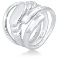 Elli Ring Bandring Siegelring Wickelring Trio Set 925