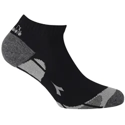 Diadora Unisex Sneaker Sportsocken, 6er Pack - Socken, Mehrfachpackung, Logo, Muster Schwarz 43-46