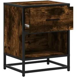 vidaXL Nachtschrank Räuchereiche 40 x 31 x 50 cm Braun
