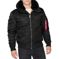 Alpha Industries MA-1 Hooded schwarz