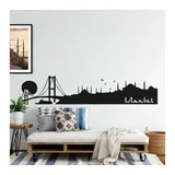 wall-art Wandtattoo »XXL Stadt Skyline Istanbul 120cm«, (1 St.), selbstklebend, entfernbar schwarz