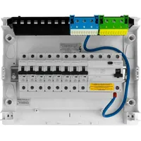 Doktorvolt Sicherungskasten Aufputz Verteilerkasten 1x12 Module 8xMCB 1xRCCB VDE verdrahtet Verteilerschrank Sicherungen 245x305x96,5mm Doktorvolt