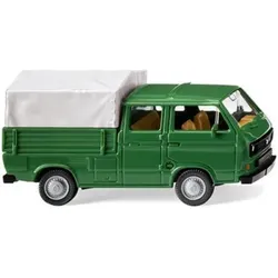 WIKING 029309 1:87 VW T3 Doppelkabine - grasgrün