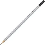 Faber-Castell Bleistift Grip 2001 12 St. Grau/ Silber