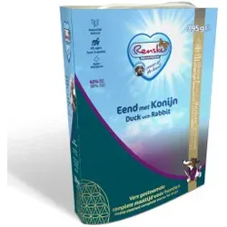 Renske Ente & Kaninchen Hundefutter 395 Gramm 1 Palette (10 x 395 g)