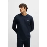 Boss für Herren. 50535870 Waffel-T-Shirt navy M, Heimtextilien, Baumwolle, Langarm, Marine